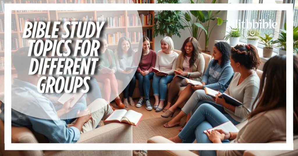 BIBLE STUDY TOPICS FOR DIFFERENT GROUPS