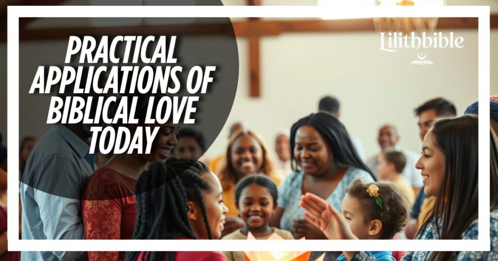 PRACTICAL APPLICATIONS OF BIBLICAL LOVE TODAY