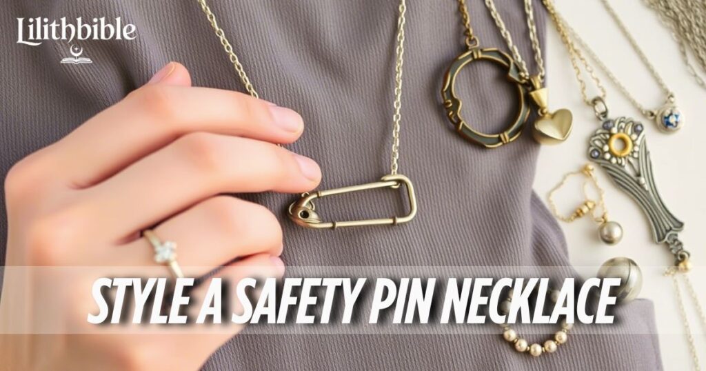 Style a Safety Pin Necklace